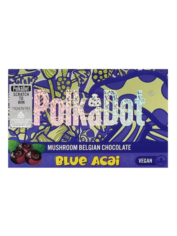 Blue Acai PolkaDot Chocolate Bar