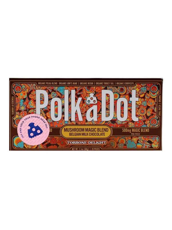 Torrone Delight PolkaDot Chocolate Bar